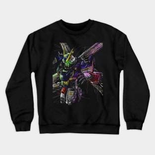 Crossbone gundam x1 version color Crewneck Sweatshirt